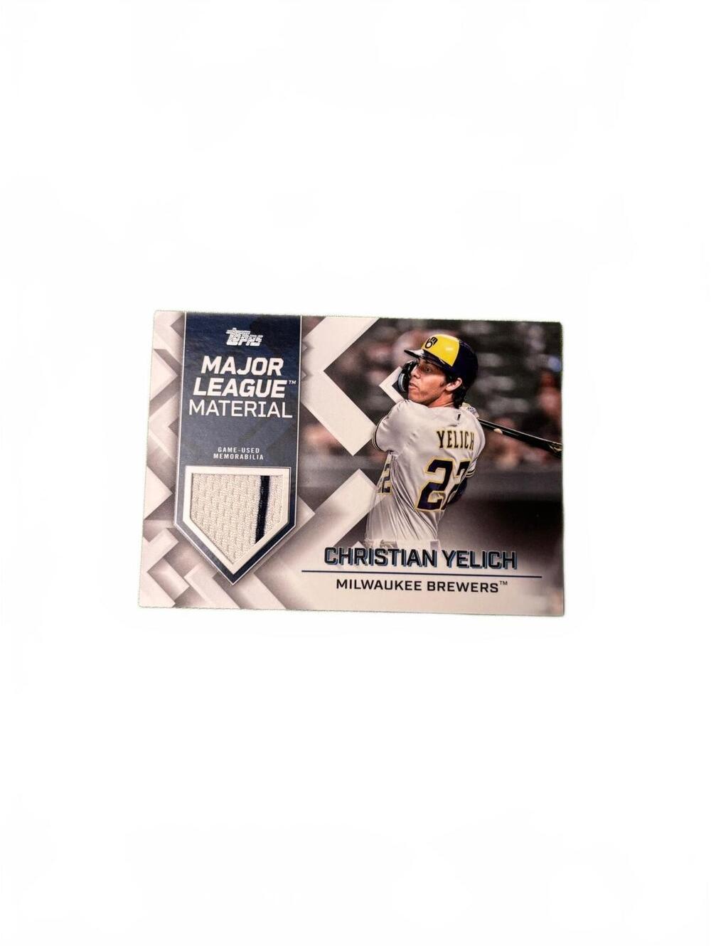 2022 Topps Christian Yelich Game Used Relic Brewers